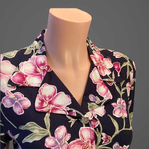 NWOT Vintage Jaclyn Smith Short Sleeve Blouse Top Size M - Picture 4 of 9